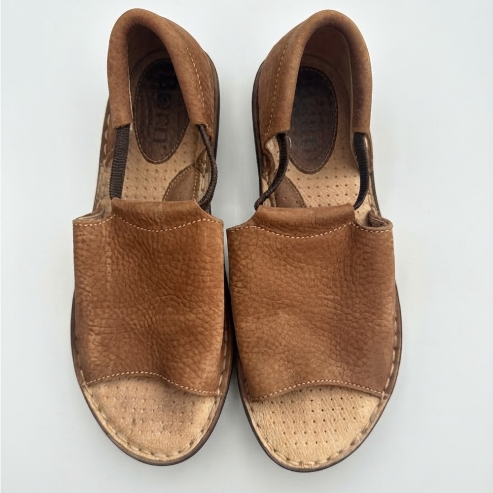 Børn Cove Modern Tan Leather Open Toe Comfort Sandals - Size 40 (9)